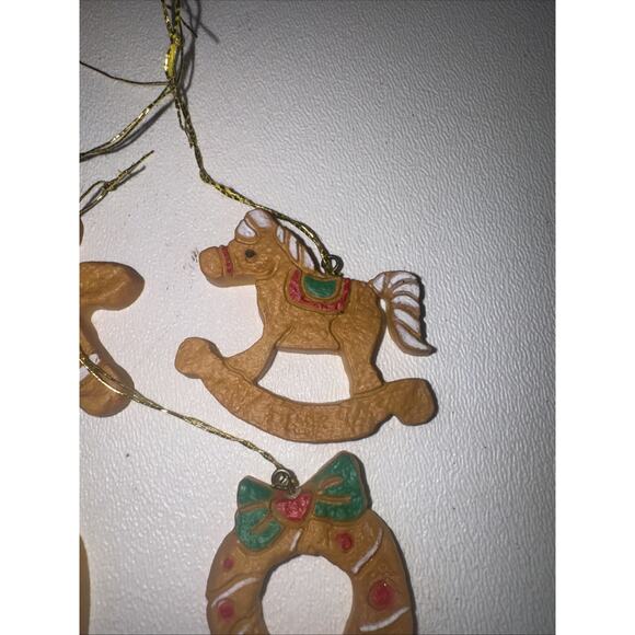 Lot 12 Vintage Resin Gingerbread Ornaments Gingerbread Men Gingerbread Village - Picture 13 of 13